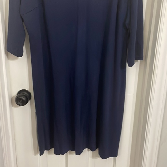 Talbots Dress - navy with white detail on collar - Picture 5 of 8